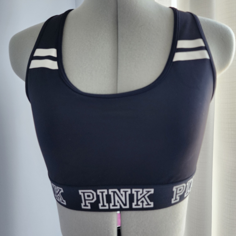 PINK Victoria's Secret Women's Black Sports Bra